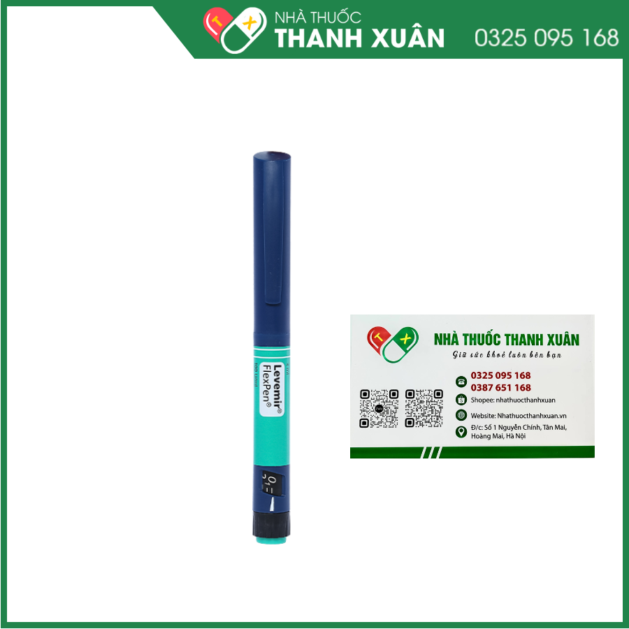 Bút tiêm Levemir FlexPen 100U/ml trị đái tháo đường